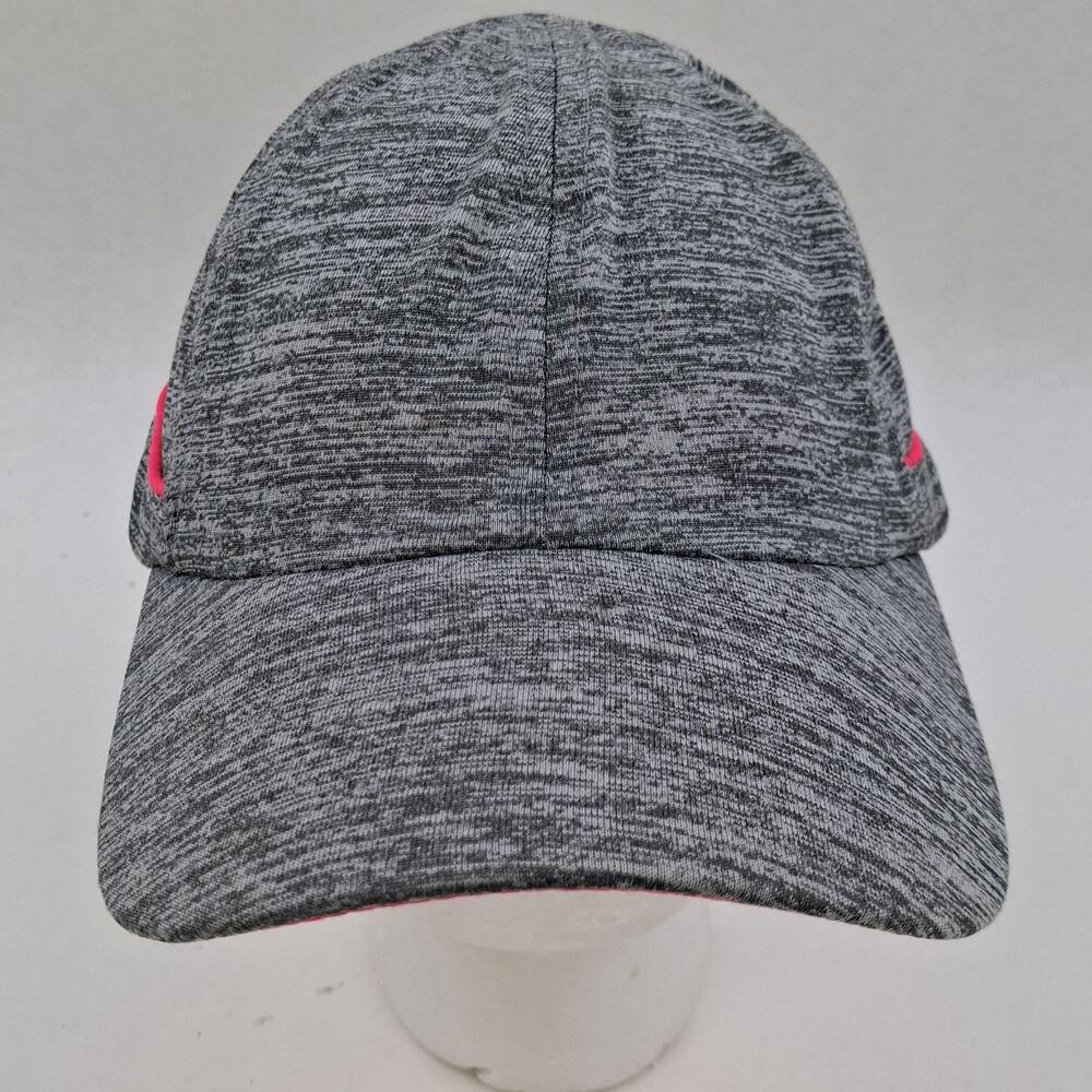 Hind Hat Cap Strap Back One Size Gray Baseball Jersey Pink Trim Womens